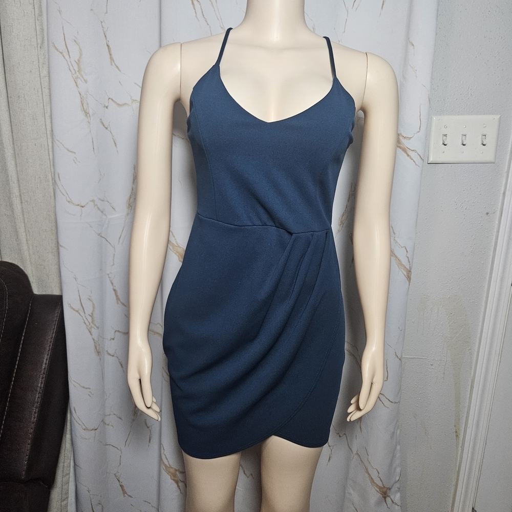 Lulu's Teal Mini Dress